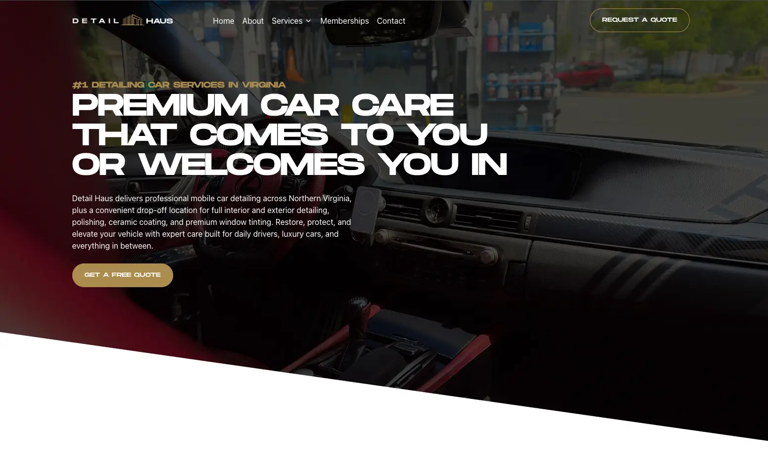 DetailHaus Landing Page