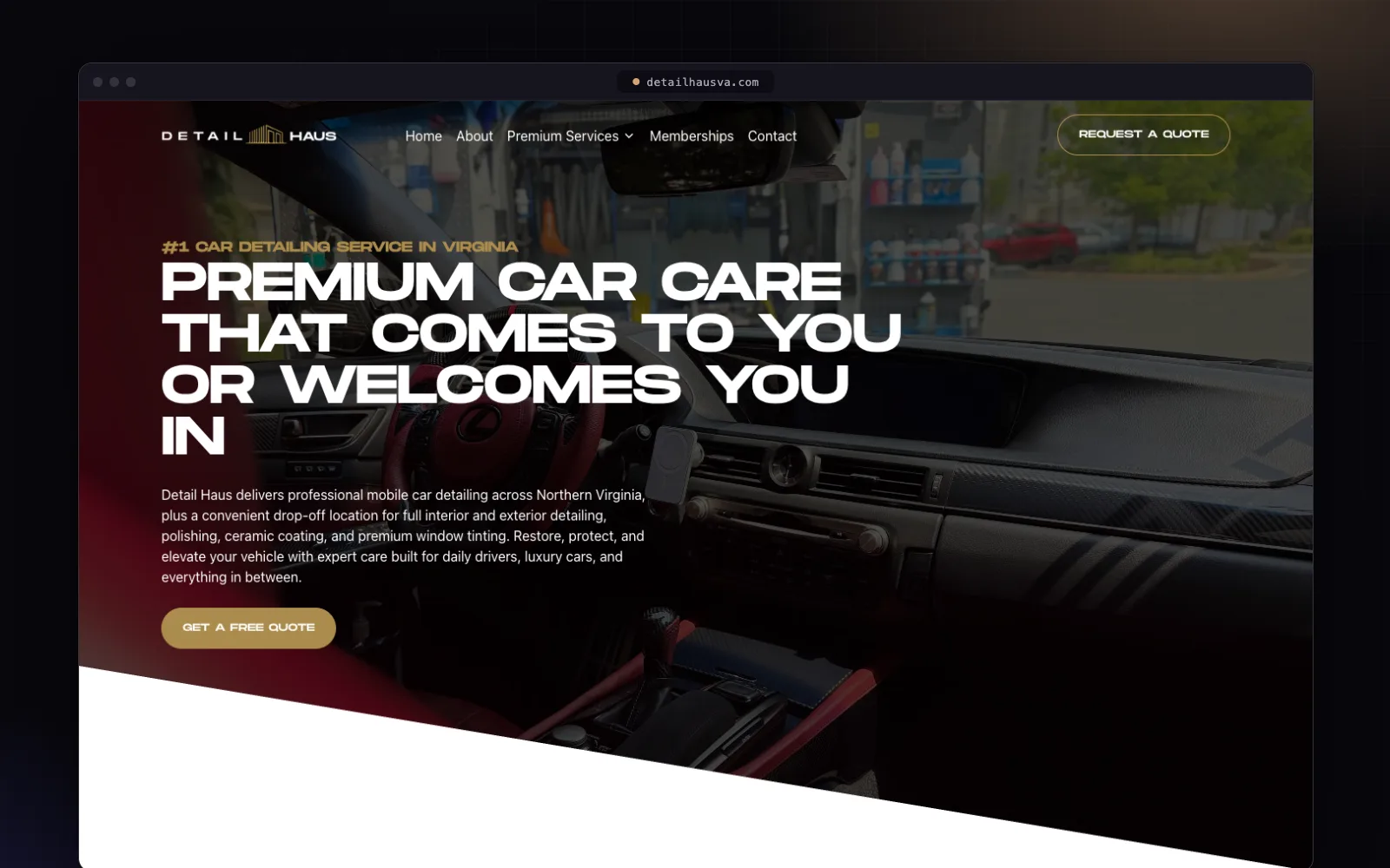 DetailHaus website built by FlashStep